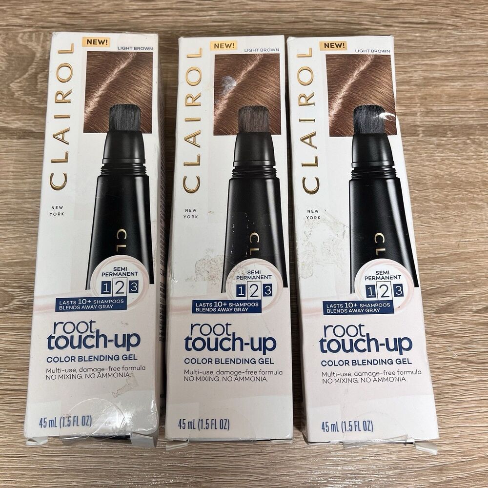 Clairol Root Touch Up Hair Color Blending Gel 1.5oz Semi-Perm Light Brown New